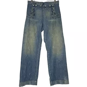 RRL Double RL Ralph Lauren Herren Jeans 34x34 Baumwolle Klappe vorne Spitze hinten Mining - Bild 1 von 23