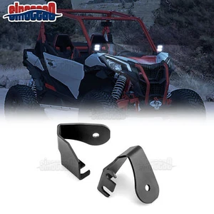 Heavy-Duty Steel A Pillar Fog Light Brackets For Can am Commander 700 Max 1000R - Picture 1 of 6