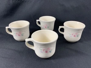 Set 4 tazzine o tazze da caffè Pfaltzgraff Secret Rose rose rosa made in USA - Foto 1 di 10