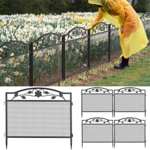 5pcs Heavy Duty Garden Fence Outdoor Flower Edging Border Protecter Dog Barrier - Picture 1 of 12