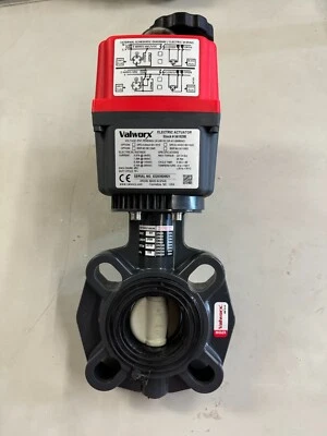 2” Valworx Electric Actuated PVC Butterfly Valve 24-240V