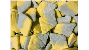 1 POUNDS BUBS Sour Tutti Frutti Marshmallow Rhombus - Vegan Gelatin free - Picture 1 of 3