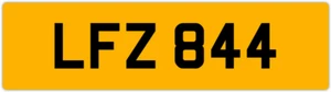 LFZ 844 L 3x3 DATELESS PRIVATE NUMBER PLATE LEE LOU LUKE LUCY LEO LISA LIAM LEN - Picture 1 of 1