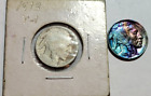 1929 Rainbow Toned / 1913 Buffalo Indian Head Nickel