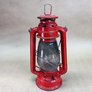 Vintage Globe Brand No. 707 Worldlight Kerosene Lamp Lantern Red - Picture 1 of 17
