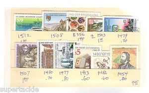 AUSTRIA 11 Θ used stamps #1512 1508 B356 1503 1479 1507 1480 1477 1413 1486 1454 - Picture 1 of 1