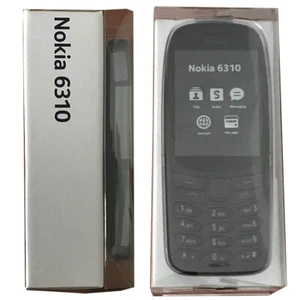 Nokia 6310 (2021, Black) 4MB Storage + 16MB RAM, FM Radio 2G GSM - GSM Unlocked - Picture 1 of 6