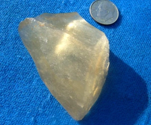Meteorito de vidrio del desierto libio Tectita espécimen de impacto (200 ct) blanco perla gema A - Imagen 1 de 6