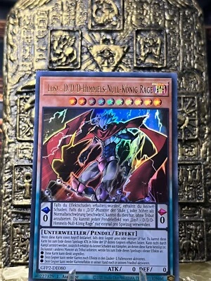 Yu-Gi-Oh! LOS! - D/D/D-HIMMELS-NULL-KÖNIG RAGE GFP2-DE080 1. AUFLAGE ULTRA RARE - Bild 1 von 2
