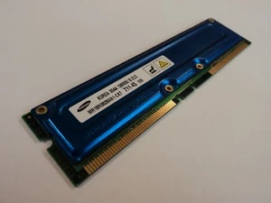 Samsung RAM Memory Module 128MB PC700 RDRAM RIMM 184-Pin RAMBUS MR18R0828AN1-CK7 - Picture 1 of 4