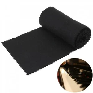 119 x 14cm Black Flannel Soft Piano Key Cover Keyboard Dust Cover for 88 Key - Picture 1 of 7