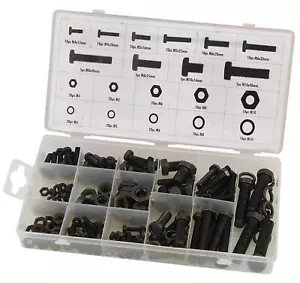 240 Piece Nuts And Bolts Set Assortment Of M3, M4, M5, M6, M8 & M10 Bolts & Nuts - Picture 1 of 4