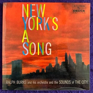 RALPH BURNS New York's A Song LP DECCA Stereo w/ Book EX+/NM - Imagen 1 de 8