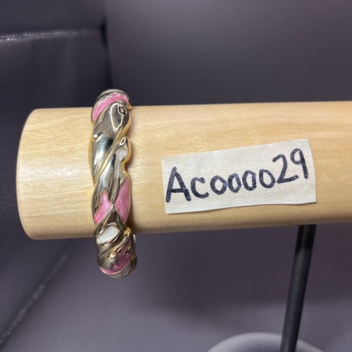 OFF WHITE Bracciale Braccialetto Cerniera Oro E Crema Bianco e Rosa