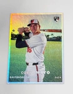 2025 Topps Heritage Baseball Coby Mayo Rookie Card 25 Anniversary Refractor MLB - Picture 1 of 5