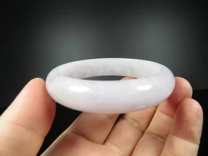 Brazalete Brazalete 57mm Certificado Grado "A" Gemas Jadeíta Verde Natural V6 - Imagen 1 de 7