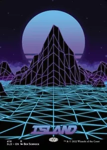 1x Island (416) - Hand-Drawn - (Moderate Play) Secret Lair Drop Series - MTG Sea - Picture 1 of 1