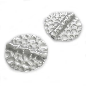 Metal Beads Disc 19mm Color Silver 10 Beads Spacer NENAD Design AN384 - Picture 1 of 4