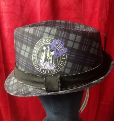 Parques Disney ~ Sombrero Fedora La Mansión Embrujada para Adultos Hombres ~ Unisex NUEVO Foto 1 de 4