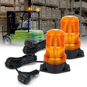 Luz estroboscópica LED ámbar para techo 2 piezas luces de advertencia de emergencia para carretilla elevadora - Imagen 1 de 7