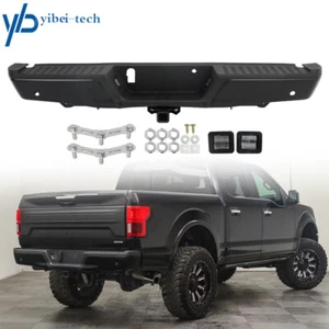 Primered-Rear Step Bumper Assembly Steel For 2015-2020 Ford F-150 w/Park & Tow - Picture 1 of 12