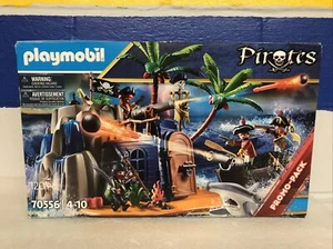 Playmobil Pirates Set 70556 Pirates Island And Treasure Hideout Promo Pack New - Picture 1 of 8