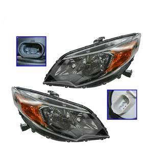 Halogen Headlight Lamp LH & RH Kit Pair Set of 2 For Honda 2014-2015 Civic Coupe - Picture 1 of 5