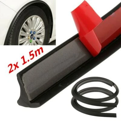 Tira protectora de arco de rueda extendida para guardabarros universal de 150 cm 2 piezas Foto 1 de 4