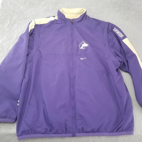 Vintage University of Washington Huskies Nike 2 in 1 Jacket / Vest Mens Large Cover
