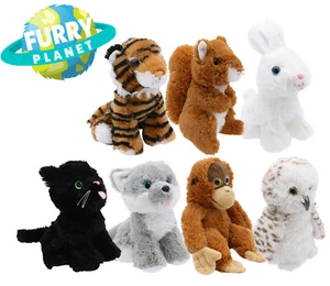 CHILDRENS STUFFED SOFT CUDDLY ANIMAL TOY SAFARI JUNGLE PLUSH TEDDY FURRY PLANET - Picture 1 of 48