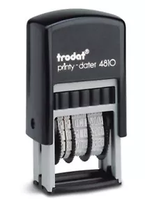 Dater - Trodat Printy 4810 Small Date Stamp with Black Ink Date Stamp - Picture 1 of 1