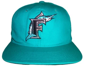 SOMBRERO SNAPBACK VINTAGE AÑOS 90 FLORIDA MARLINS MLB NEW ERA KMG (ALA INFERIOR VERDE) - Imagen 1 de 3