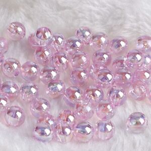 100PCS Top Quality Czech Glass Pearl Acrylic Round Beads Jewelry 6mm 8mm 10mm 
