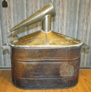 PRIMITIVE Original VINTAGE Antik KUPFER Mondschein WHISKEY NOCH zu sehen SELTEN! - Bild 1 von 23