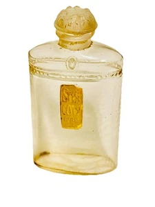 Vintage Antique Styx Coty Perfume Empty Bottle Lalique Design w Original Label - Picture 1 of 5