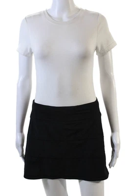 Falda de cintura elástica forrada con textura negra talla 06 de Lululemon para mujer Foto 1 de 4