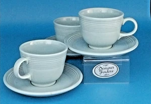 Fiestaware Fiesta PERIWINKLE BLUE Cup and Saucer Set 3 - Picture 1 of 4