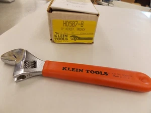 New Klein Tools D507-8 / HD507-8 8" Adjustable Crescent Wrench F6 - Picture 1 of 4