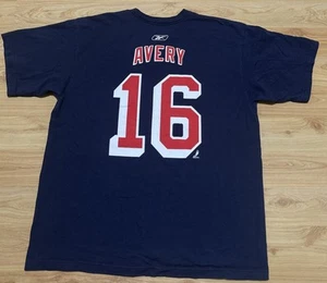 REEBOK NHL NEW YORK RANGERS #16 SEAN AVERY HOME CAMISETA AZUL JERSEY TALLA L USADA EN EXCELENTE CONDICIÓN - Imagen 1 de 5