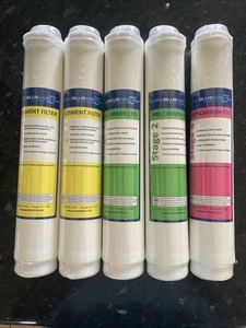 Pure Blue H2O-Reverse Osmosis Filter System-5PC Replacement Filters-PBTLR04RCT - Picture 1 of 4