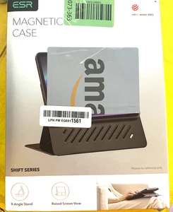 esr ipad pro 11 case 2024 5th gen m4 black magnetic stand cover with 9 angles - Picture 1 of 2