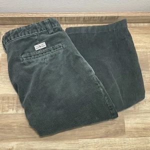 Polo Ralph Lauren Andrew Corduroy Pleated Pants Men 33x30 Green 25" Inseam READ - Picture 1 of 8