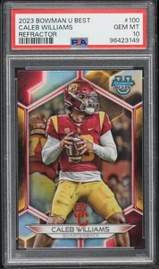 Bowman University Best Caleb Williams Refractor 2023 PSA 10 - Imagen 1 de 2