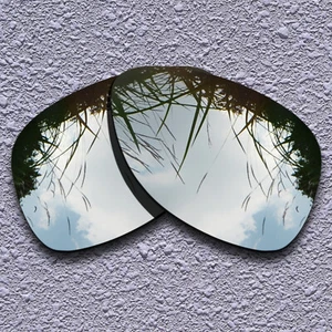 US Silver Titanium Anti-Scratch Replacement Lens For-Oakley Dispatch 2 Polarized - Picture 1 of 5
