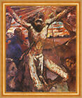 Der rote Christus Lovis Corinth Jesus Kreuzigung Maria H A3 0114 Gerahmt