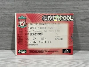 Liverpool Vs Luton 2008 Ticket - Steven Gerrard Hattrick & Carragher’s 500th App - Picture 1 of 2