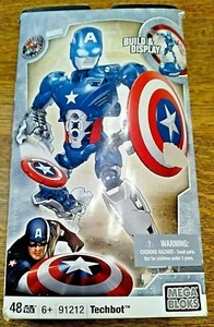 Marvel Captain America Mega Bloks Techbot #91212 First Avenger NIB ~ 48 pcs - Picture 1 of 6