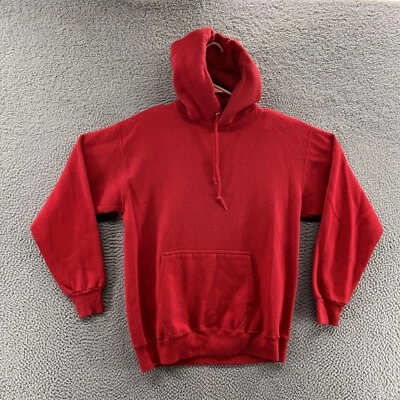 DE COLECCIÓN Tultex Sudadera con Capucha Hombres Mediana Roja Ropa de Calle Sudadera Hecha en EE. UU. 90s Foto 1 de 4