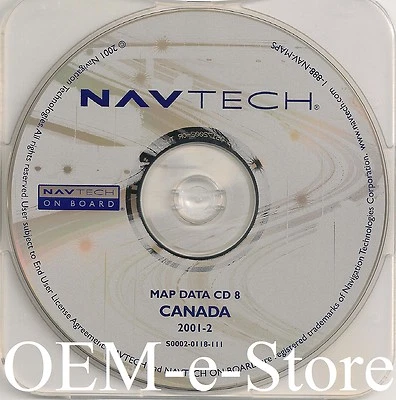 2000 2001 2002 2003 Land Range Rover Sport HSE Navigation CD Coverage Canada Map - Image 1 of 2