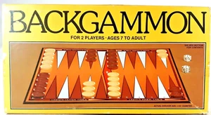 Backgammon Board Game 2 Players 1989 - Picture 1 of 3